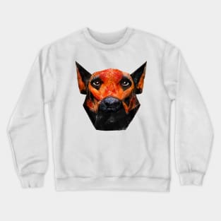 Dog portrait watercolor painting #dog Crewneck Sweatshirt